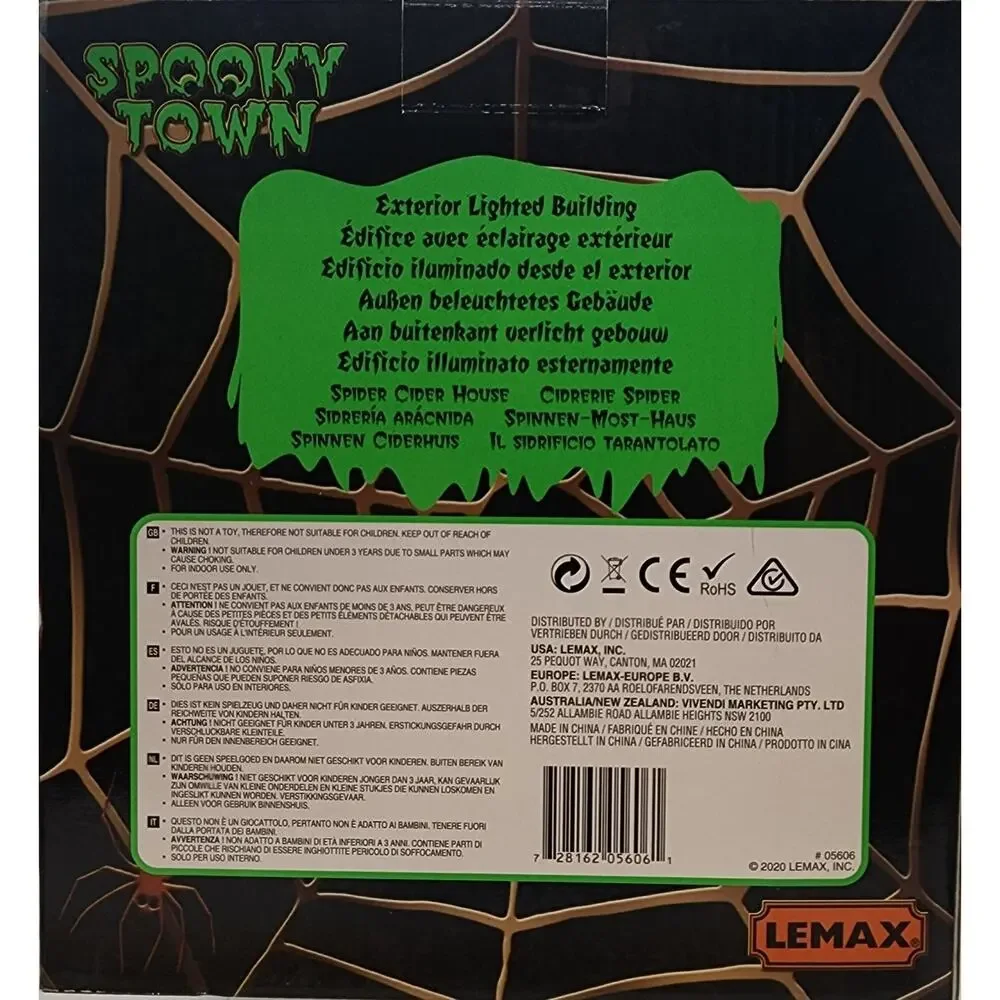 Lemax Spooky Town 2020 SPIDER CIDER HOUSE #05606 NRFB Halloween Village *